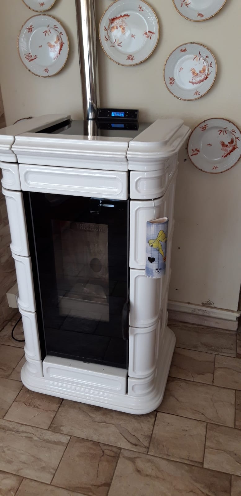 Stufa a parte thermorossi kw 12 installato a Lari